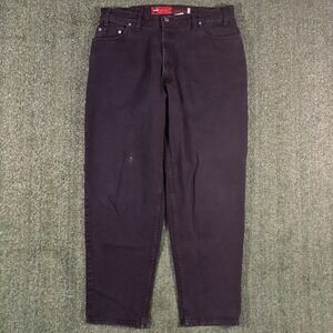 Levi's Men's Size 36X30 Black SilverTab LOOSE Denim Jeans USA Made VTG